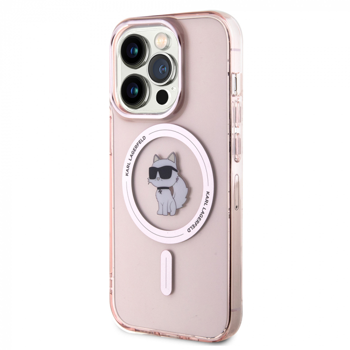 Karl Lagerfeld - IML MagSafe (KLHMP15LHFCCNOP) - iPhone 15 Pro - Pink Choupette [2]