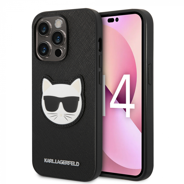 Karl Lagerfeld - Saffiano (KLHCP14XSAPCHK) - iPhone 14 Pro Max - Choupette Head [1]