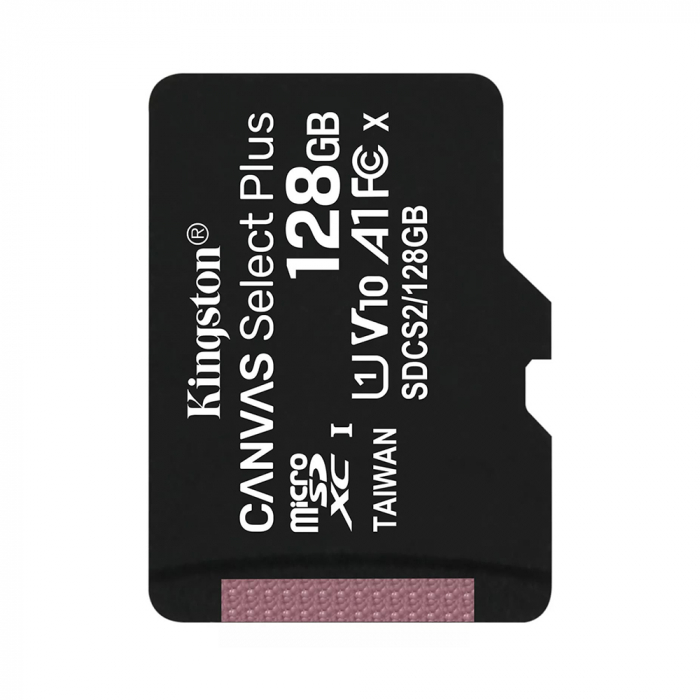 Kingston - Memory Card Canvas Select Plus (SDCS2/128GBSP) - MicroSDXC, 128GB, Class 10 / UHS-1 U3 - Black [1]