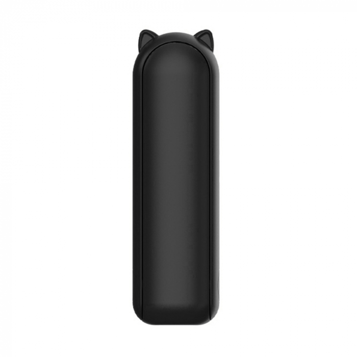 Mini Portable Hand Fan (HZ001) - 2000mAH, USB Rechargeable, 3 Speeds Adjustable - Black [1]
