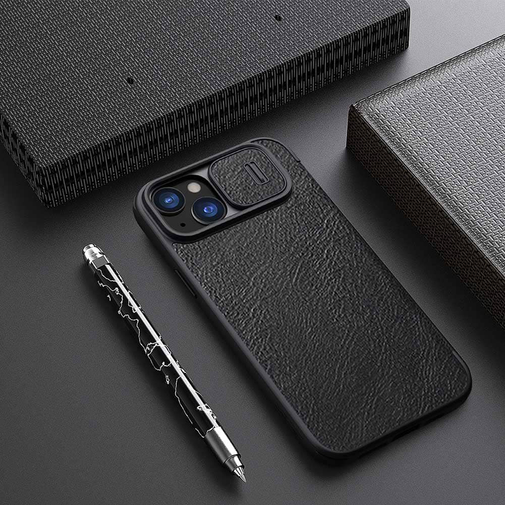 Nillkin - Qin Leather Case - iPhone 15 Plus - Black [7]