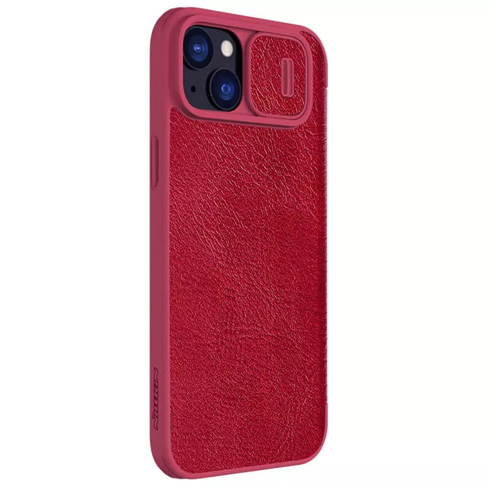 Nillkin - Qin Leather Case - iPhone 15 Plus - Red [3]