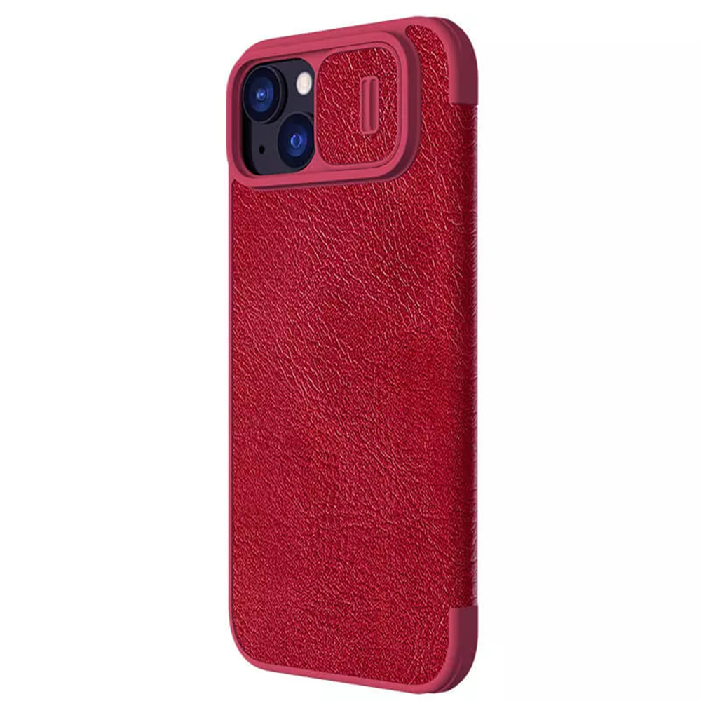 Nillkin - Qin Leather Case - iPhone 15 Plus - Red [4]