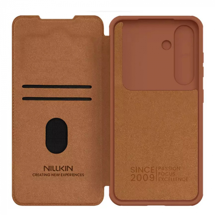 Nillkin - Qin Pro Leather Case - Samsung Galaxy S25 Plus - Brown [1]