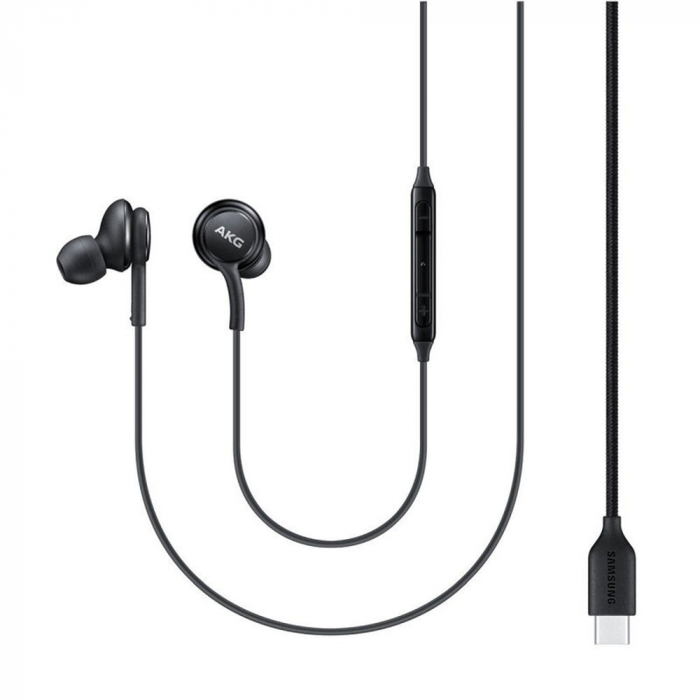Samsung AKG - Stereo Earphones EO-IC100BBEGEU (GP-OAU021AMDBW) - Type-C with Microphone, 1.2m - Black (Bulk Packing) [1]