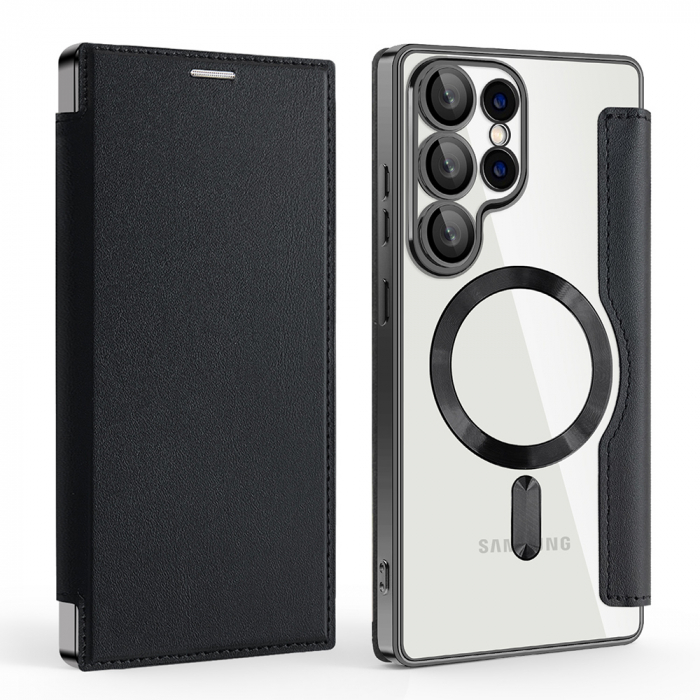 SmartMag Book Case - Samsung Galaxy S25 Ultra - Black [1]