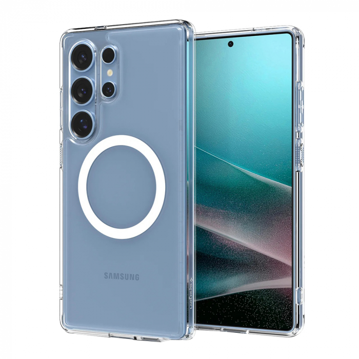 Spigen - Ultra Hybrid MagSafe - Samsung Galaxy S25 Ultra - Clear / White [7]