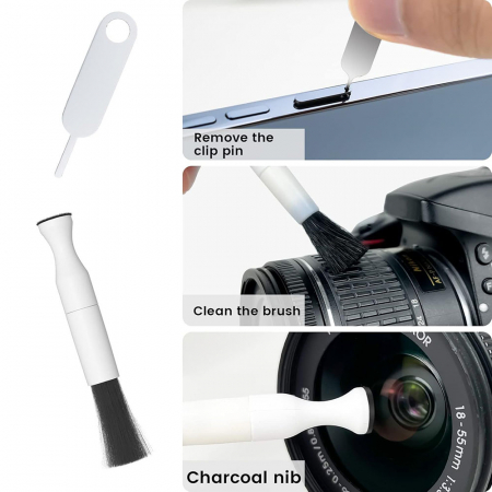 10 in 1 Cleaner Kit (LMTS) - Tools for Screen, Keyboard, Earbuds, PC Monitor - White [5]