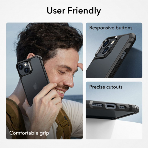 ESR - Air Armor - iPhone 15 - Frosted Black [2]