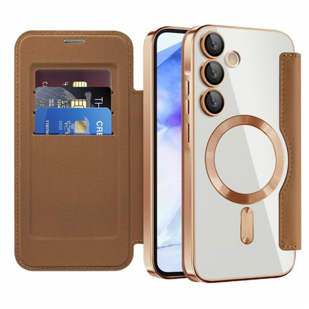 SmartMag Book Case - Samsung Galaxy A55 5G - Brown [2]