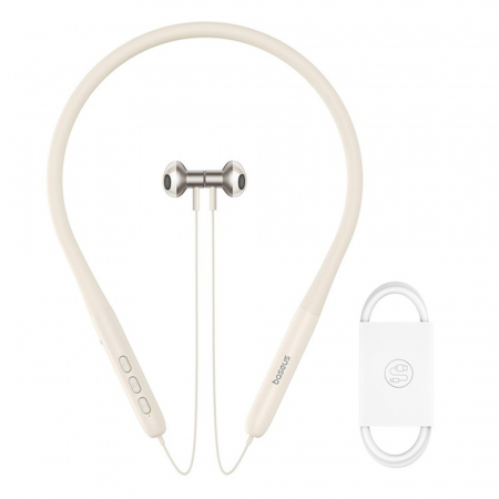 Baseus - Bluetooth Earphones Bowie P1 (A00025800223-Z1) - Half In-ear Neckband, Bluetooth 5.2 - Stellar White [6]