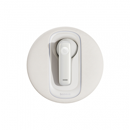 Baseus - Bluetooth Headset CM10 (A00054700211-00) - for Car with Dual-Mic Noise Cancellation, Bluetooth - White [1]