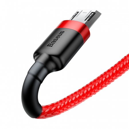 Baseus - Data Cable Cafule (CAMKLF-C09) - USB to Micro-USB, 1.5A, 2m - Red [3]