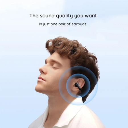 Baseus - Wireless Earbuds AirGo AS01 (A00069101223-00) - for Sports, Bluetooth 5.3, Noise Reduction, 2-Mic ENC - White [8]