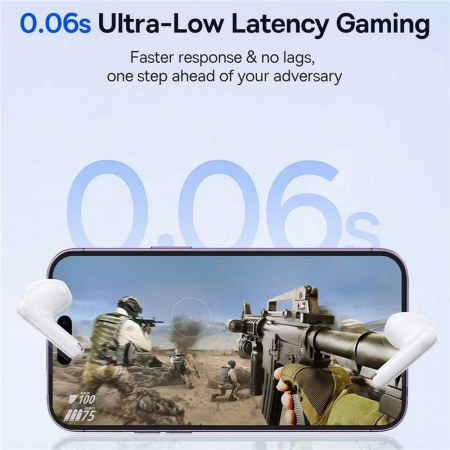Baseus - Wireless Earbuds Bowie E13 (A00059701217-Z1) - TWS, Bluetooth V5.3, 400mAh, Type-C - White [4]
