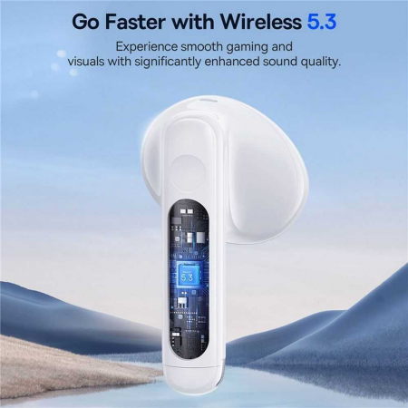 Baseus - Wireless Earbuds Bowie E13 (A00059701217-Z1) - TWS, Bluetooth V5.3, 400mAh, Type-C - White [8]