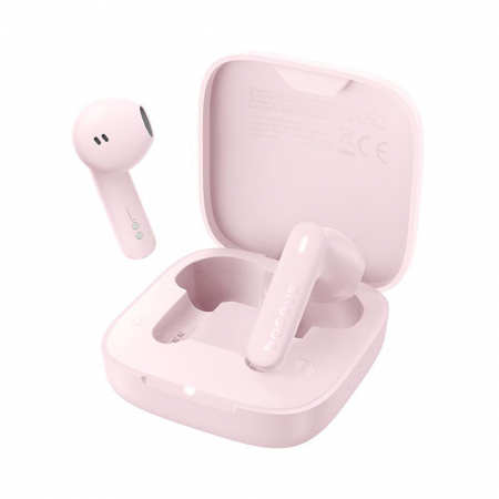 Casti - Baseus - Wireless Earbuds Bowie E16 (A00061900413-01) - Bluetooth 5.3, True Wireless, Touch Control, Waterproof - Pink