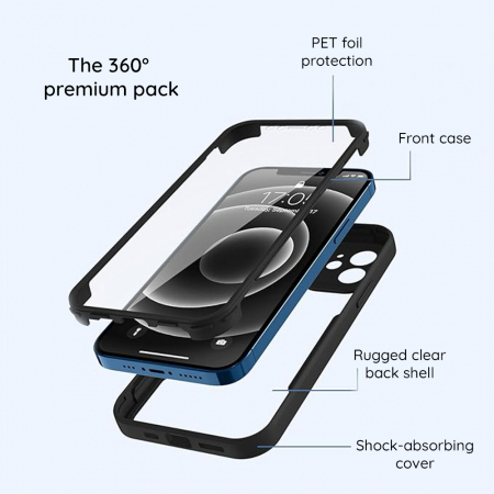 ColorVerse 360 Series + Screen Protector - Samsung Galaxy A36 5G / A56 5G - Black [1]