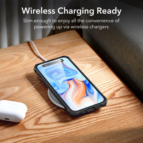 ESR - Air Armor - iPhone 15 Pro - Frosted Black [4]