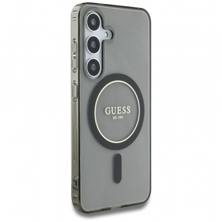 Guess - IML Glitter Circle MagSafe (GUHMS25SHFGEREK) - Samsung Galaxy S25 - Black [1]