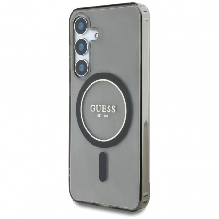 Guess - IML Glitter Circle MagSafe (GUHMS25SHFGEREK) - Samsung Galaxy S25 - Black [5]
