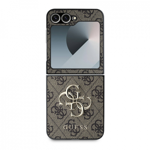 Guess - Leather 4G Metal Logo (GUHCZF64GMGBR) - Samsung Galaxy Z Flip6 - Brown [1]