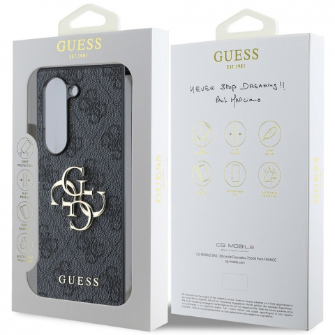Guess - Leather 4G Metal Logo (GUHCZFD64GMGGR) - Samsung Galaxy Z Fold6 - Black [5]