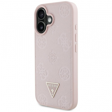 Guess - Peony Grained Hot Stamp Triangle MagSafe (GUHMP16SPGBTMP) - iPhone 16 - Pink [6]