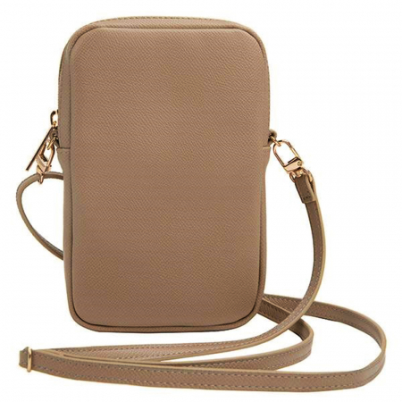 Guess - Universal Phone Pouch Zip Triangle 4G (GUWBZPGSTEGD) - Universal, Adjustable Strap, Zip Closure - Light Gold [3]