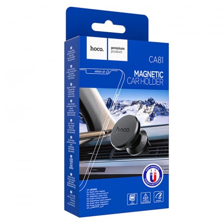 TOATE - Hoco (CA81) - Suport Auto, Magnetic, montaj Ventilatie, MultiAngle, Compact