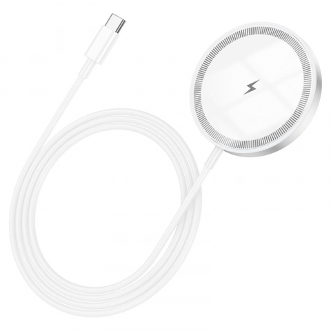 Hoco (CW53) - Incarcator Wireless, Magnetic, 15W, Qi Charging, Universal | Silver [7]