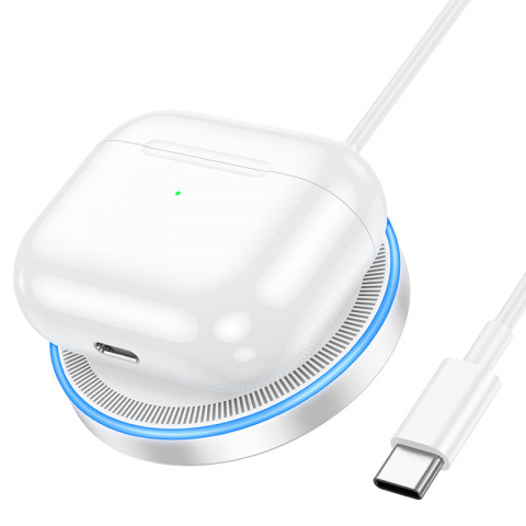 Hoco (CW53) - Incarcator Wireless, Magnetic, 15W, Qi Charging, Universal | Silver [6]