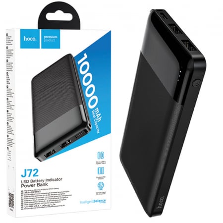 Baterii externe - Hoco (J72) - Baterie Externa, 2xUSB-A, 10.000 MAh
