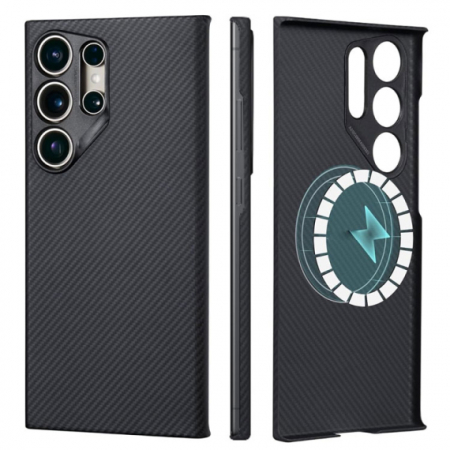 Husa Kevlar, Samsung S25 Ultra, Carbon UltraThin, Aramid Fiber, cu MagSafe [1]