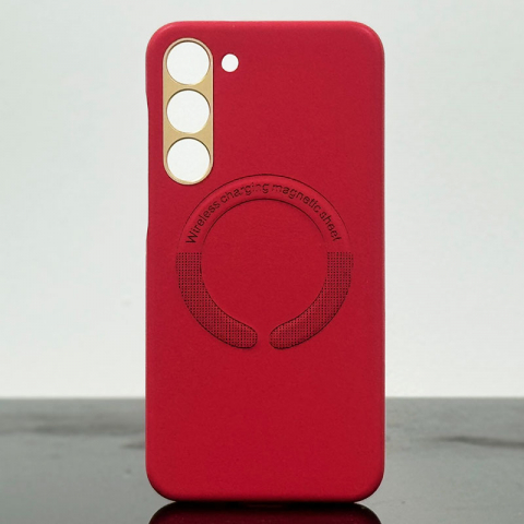 Huse - Husa Kraft » Samsung S23 Ultra, MagCase, Eco-Leather, Red