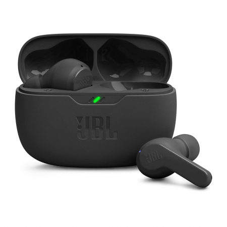 Casti - JBL - Wireless Earbuds (Wave Beam) - TWS, Microphone, Deep Bass Sound, IP54 - Black
