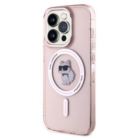 Karl Lagerfeld - IML MagSafe (KLHMP15LHFCCNOP) - iPhone 15 Pro - Pink Choupette [1]