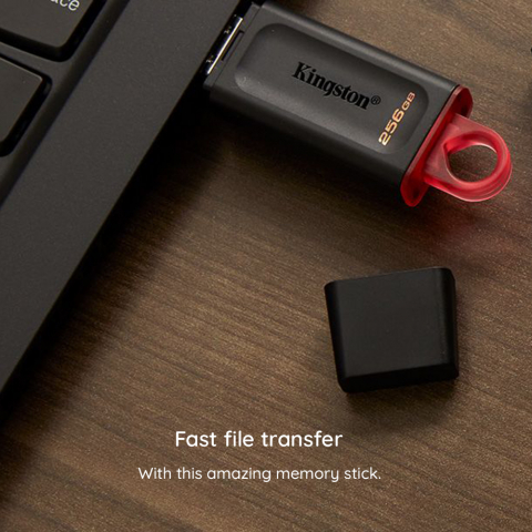 Kingston - Memory Stick DT Exodia (DTX/64GB) - USB 3.2 FlashDrive, 64GB - Black [2]