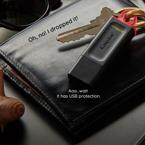 Kingston - Memory Stick DT Exodia (DTX/64GB) - USB 3.2 FlashDrive, 64GB - Black [3]