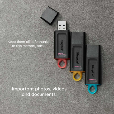 Kingston - Memory Stick DT Exodia (DTX/64GB) - USB 3.2 FlashDrive, 64GB - Black [4]