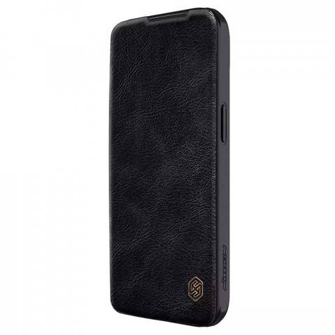 Huse - Nillkin - Qin Leather Case - iPhone 15 Plus - Black