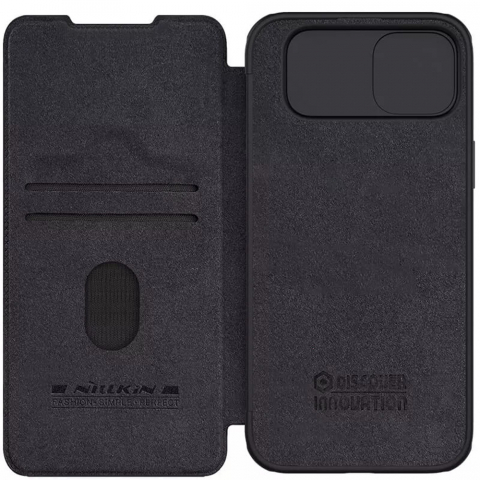 Nillkin - Qin Leather Case - iPhone 15 Plus - Black [4]