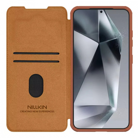 Nillkin - Qin Pro Leather Case - Samsung Galaxy S25 - Brown [5]