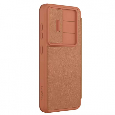 Nillkin - Qin Pro Leather Case - Samsung Galaxy S25 - Brown [1]