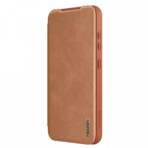 Huse - Nillkin - Qin Pro Leather Case - Samsung Galaxy S25 - Brown