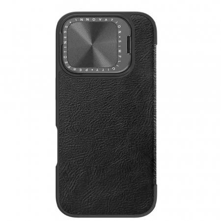 Nillkin - Qin Prop Leather Case - iPhone 16 Pro - Black [1]