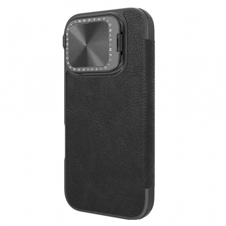 Nillkin - Qin Prop Leather Case - iPhone 16 Pro - Black [2]