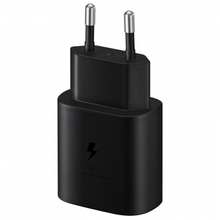 Samsung - Wall Charger EP-TA800EBE (GP-PTU021SOABQ) - Type-C, Fast Charging, 25W, 3A - Black (Bulk Packing) [2]