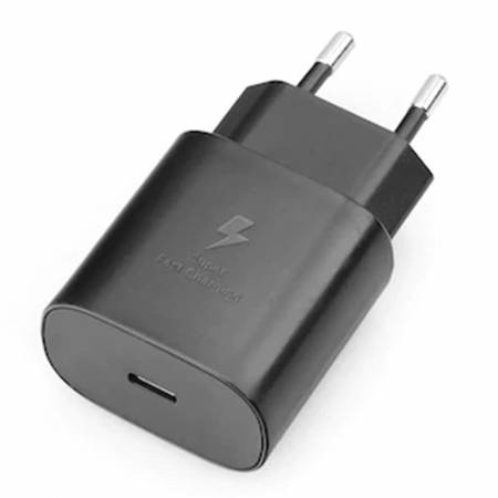Încărcătoare de rețea - Samsung - Wall Charger EP-TA800EBE (GP-PTU021SOABQ) - Type-C, Fast Charging, 25W, 3A - Black (Bulk Packing)