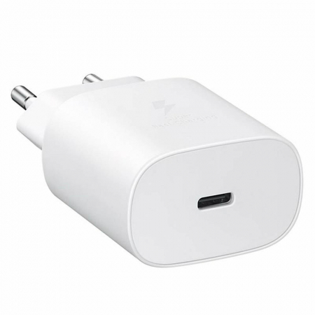 Încărcătoare de rețea - Samsung - Wall Charger EP-TA800EWE (GP-PTU021SOAWQ) - Type-C, Fast Charging, 25W, 3A - White (Bulk Packing)